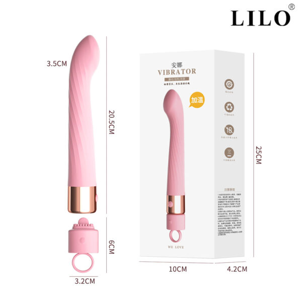 LILO KIT VIBRADOR PONTO G COM 10 MODOS DE VIBRAÇÃO E ANEL ESTIMULADOR - Imagem 8