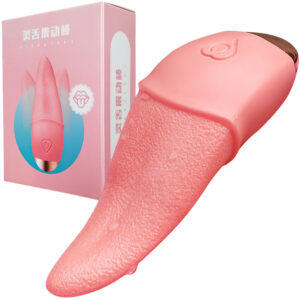 VIBRADOR CLITORIANO EM FORMATO DE LÍNGUA COM 10 MODOS DE VIBRAÇÃO