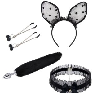 Kit Raposa na cor Preta com 4 Itens