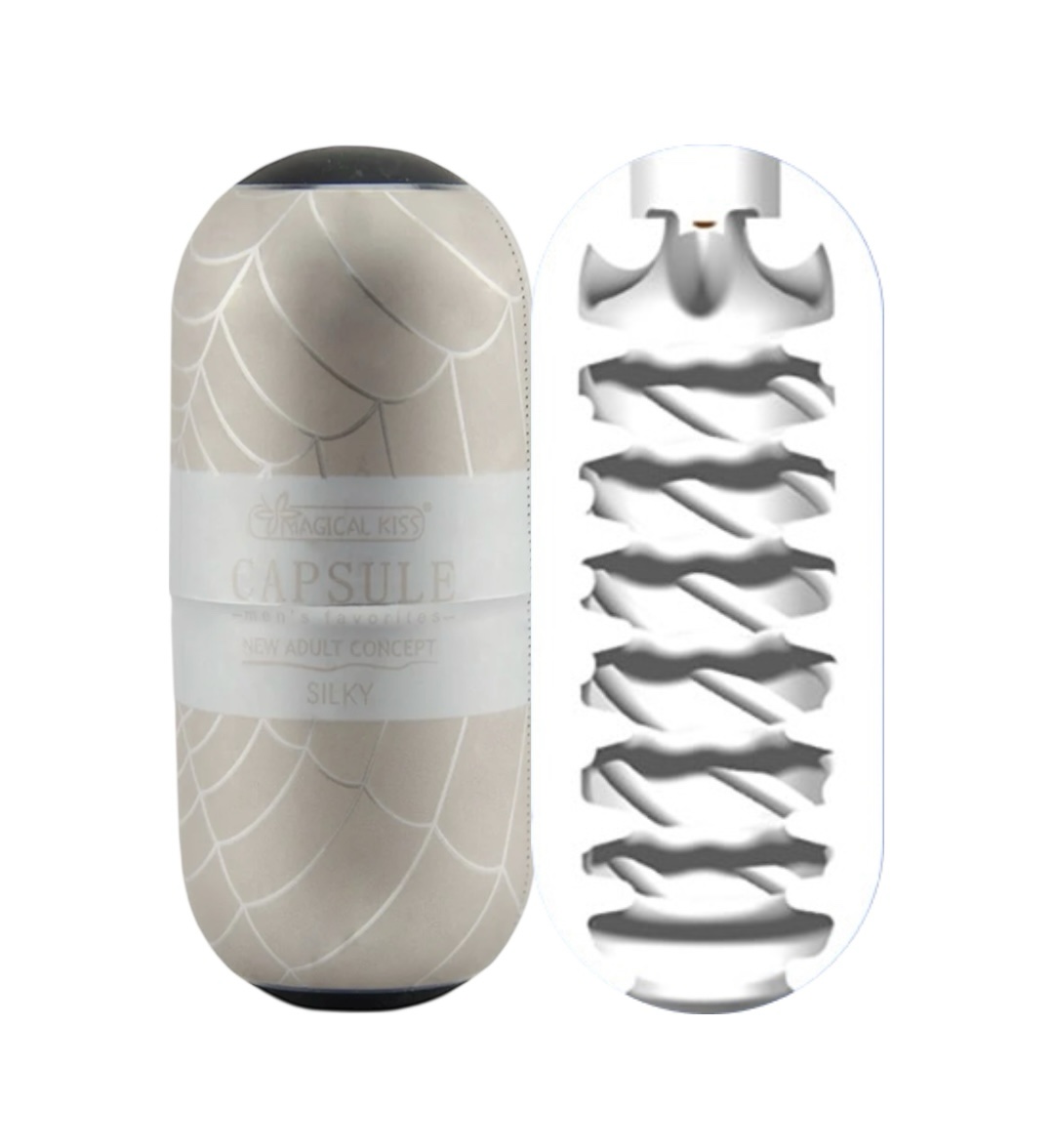 Egg Masturbador Silicone Texturizado Vazado Masculino - SILKY