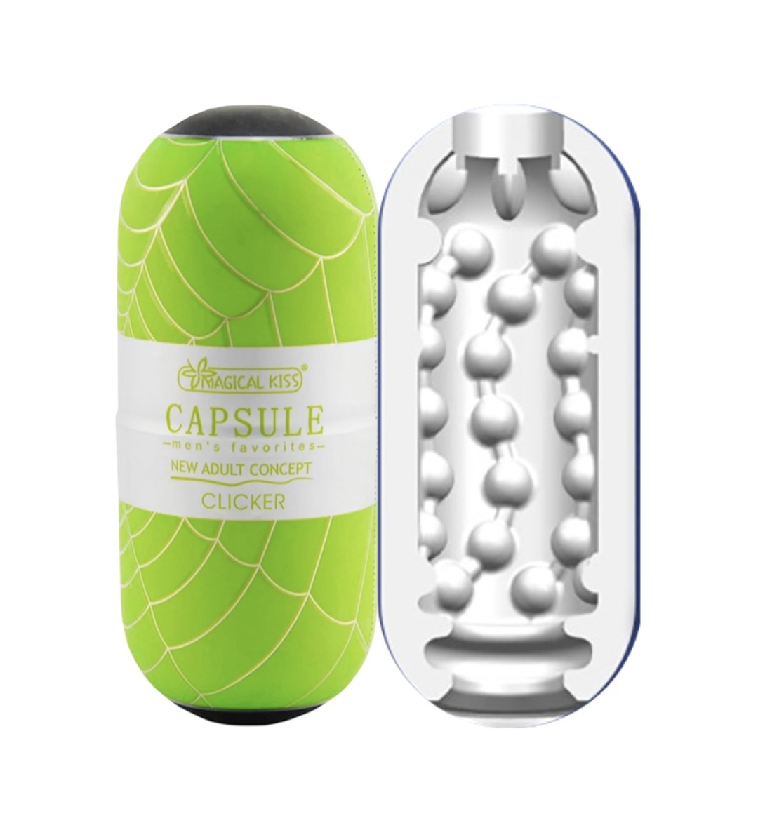 Egg Masturbador Silicone Texturizado Vazado Masculino - CLICKER