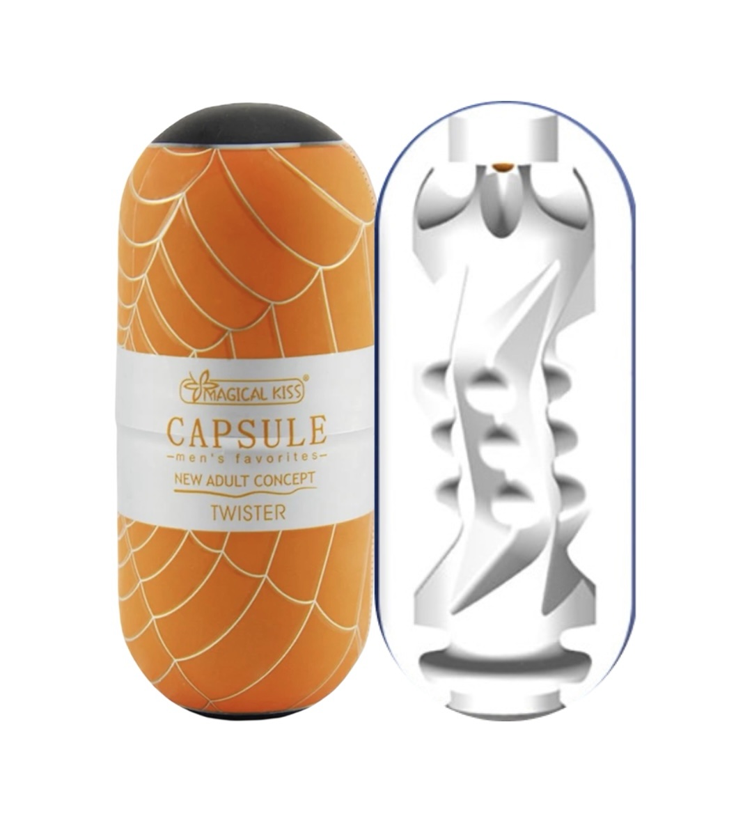 Egg Masturbador Silicone Texturizado Vazado Masculino - TWISTER