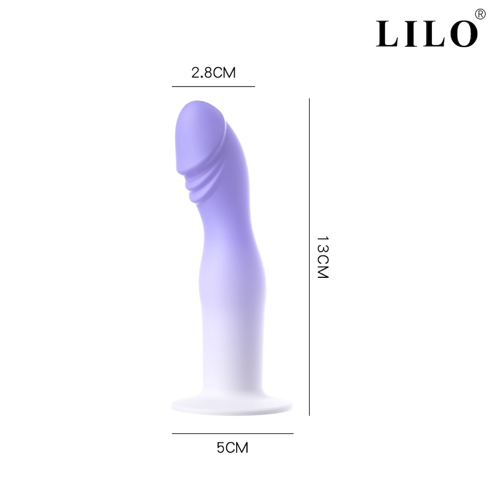 Prótese Maciça com Ventosa na cor Lilás - 13 X 5cm - Imagem 4