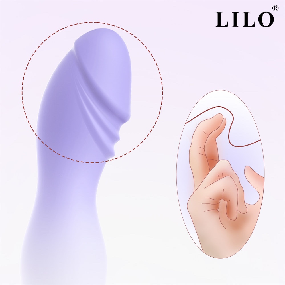 Prótese Maciça com Ventosa na cor Lilás - 13 X 5cm - Imagem 3