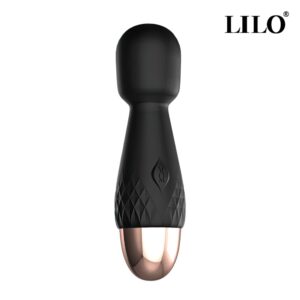 Mini Varinha Mágica na cor Preta com 10 Modos de Vibração - MINI