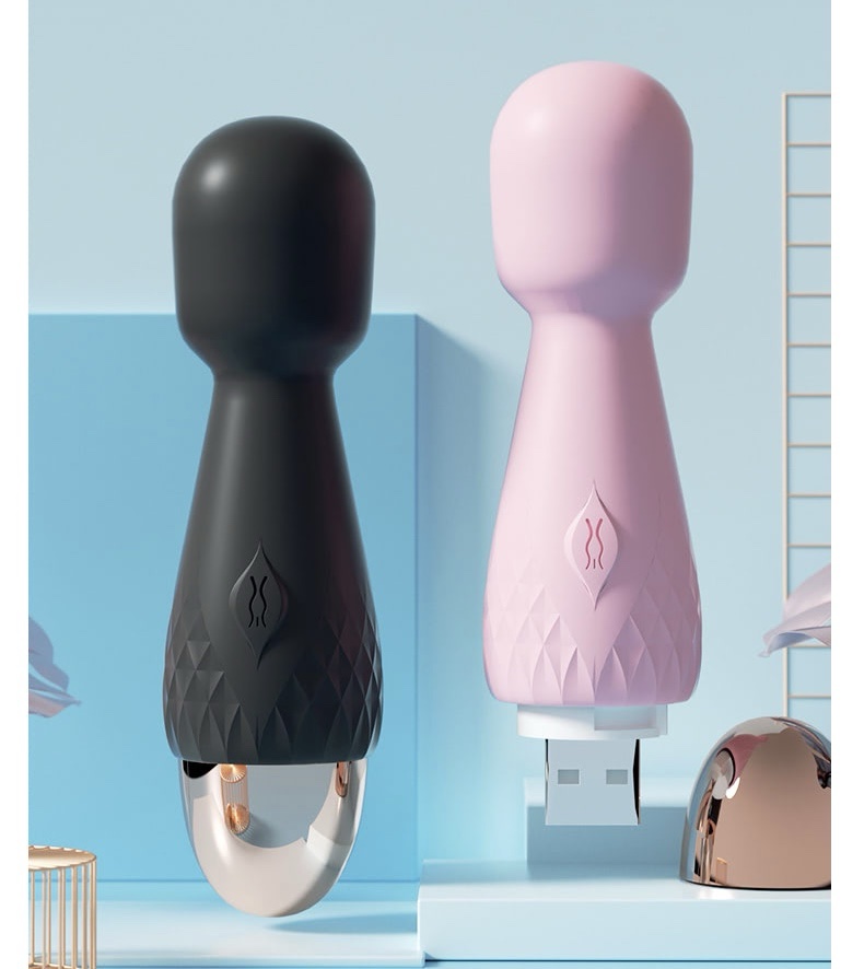 Mini Varinha Mágica na cor Preta com 10 Modos de Vibração - MINI - Imagem 4