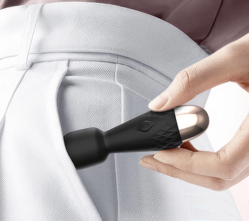 Mini Varinha Mágica na cor Preta com 10 Modos de Vibração - MINI - Imagem 3