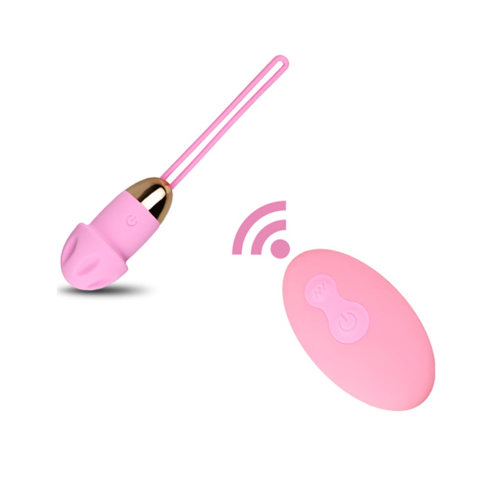 Vibrador Bullet em Formato de Cogumelo na cor Rosa com Controle sem Fio e 10 Modos de Vibração - Imagem 2