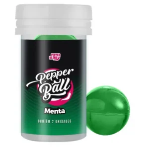Bolinhas Lubrificantes Beijáveis Pepper Ball 2 unidades Pepper Blend MENTA