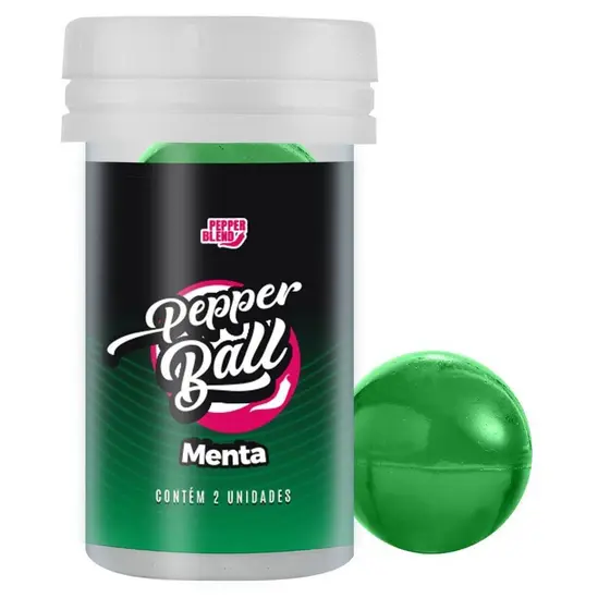 Bolinhas Lubrificantes Beijáveis Pepper Ball 2 unidades Pepper Blend MENTA