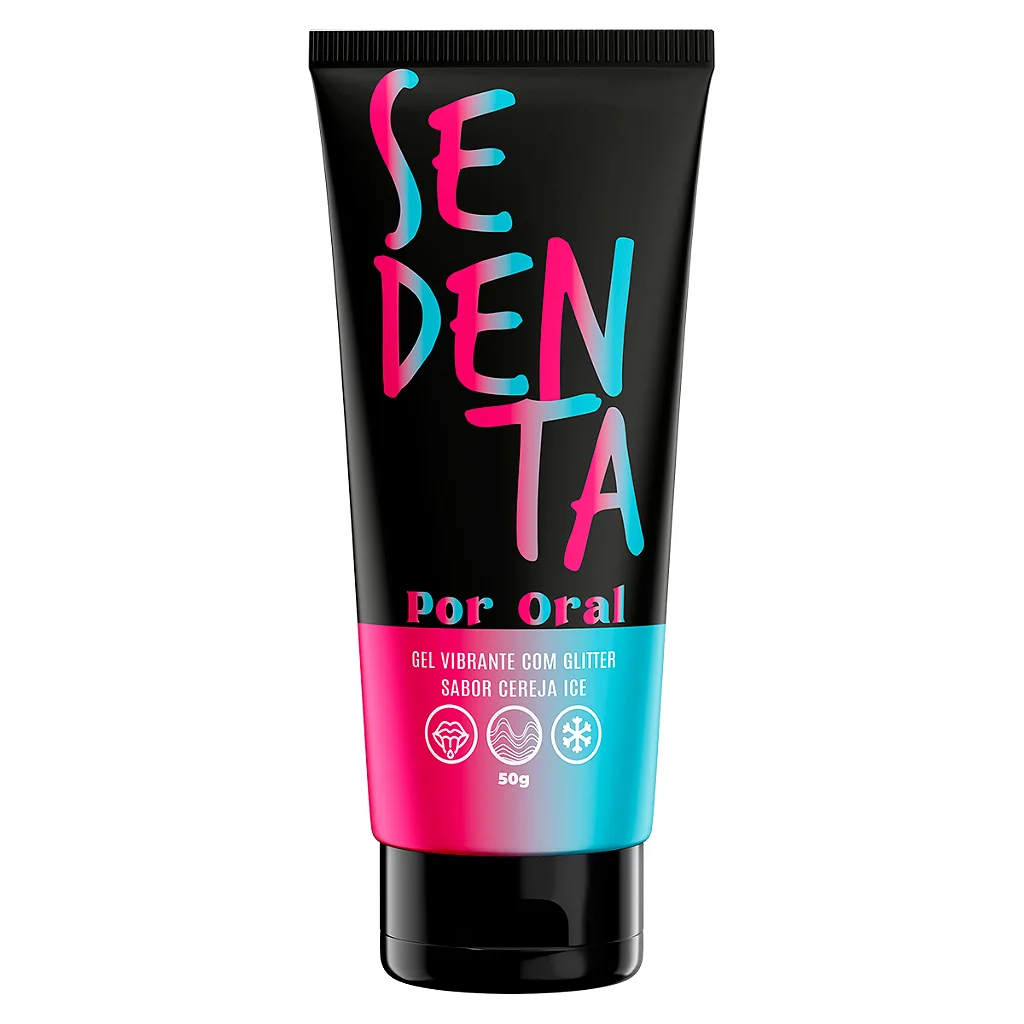 Lubrificante Funcional Térmico Beijável 50g - SEDENTA POR ORAL CEREJA ICE
