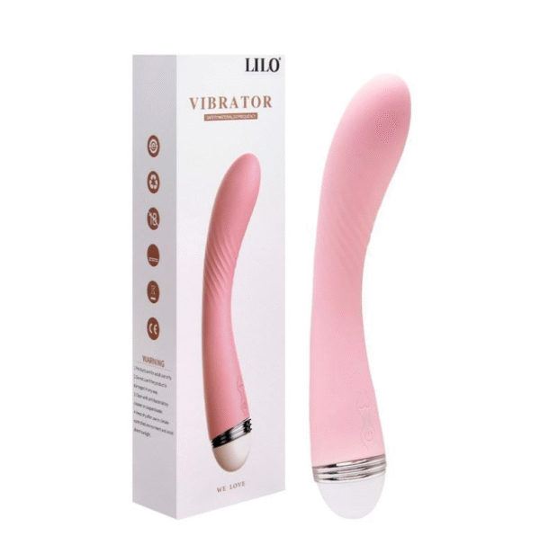 Vibrador Ponto G na cor Rosa Bebê com 10 Modos de Vibração
