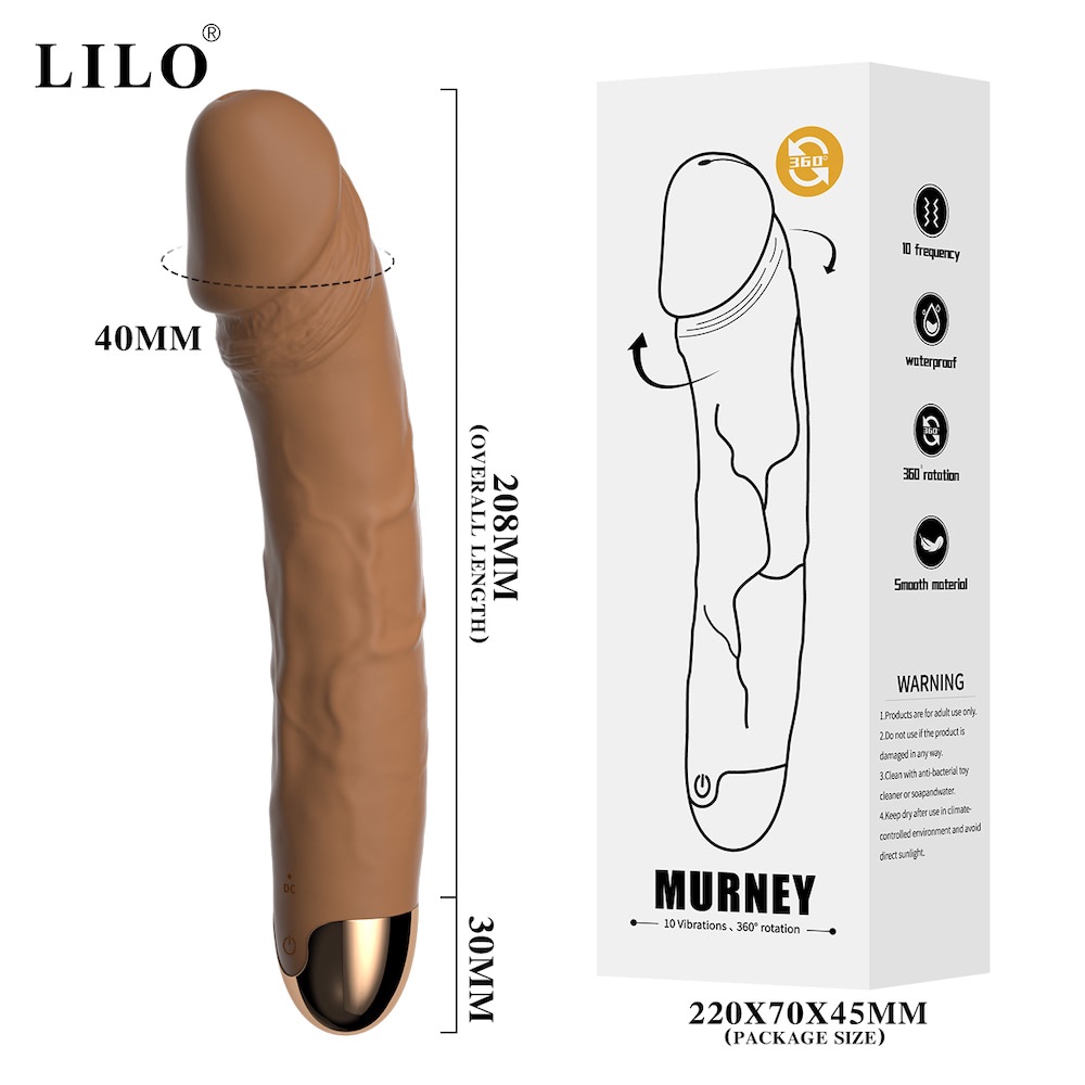 Vibrador Rotativo Ponto G em Formato de Pênis na cor Rosa com 10 Modos de Vibração e 10 Modos de Rotação - Imagem 5