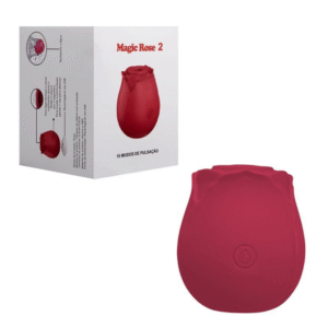 Estimulador de Clitóris em Formato de Flor na cor Vermelha com 10 Modos de Pulsação (cópia)