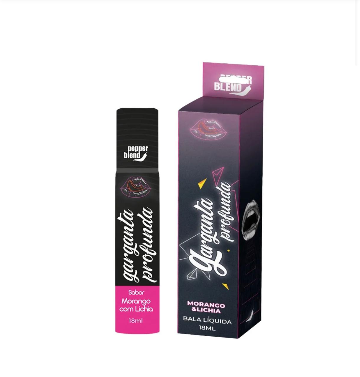 Spray Dessensibilizante Bucal Neon Garganta Profunda 18ml - MORANGO E LICHIA