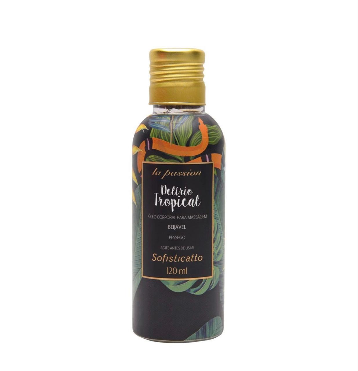 Óleo para Massagem Beijável 120ml - DELÍRIO TROPICAL