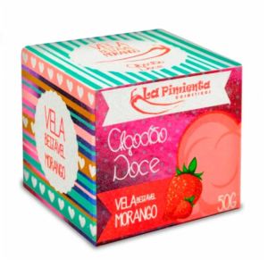 Vela para Massagem Beijável 50g - ALGODÃO DOCE MORANGO