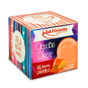 Vela para Massagem Beijável 50g - ALGODÃO DOCE CARAMELO