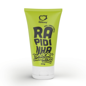 Lubrificante Beijável Rapidinha 30g - SABOR ENERGÉTICO MAÇA VERDE