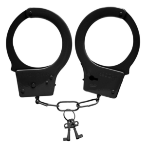 Algemas de Metal com Trava e Chaves - METÁLICA PRETA