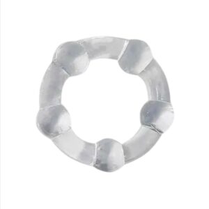 Anel Peniano com Bolinhas sem Vibrador na cor Transparente