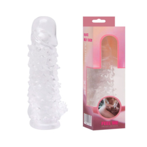 Capa Peniana Expansora em Silicone com Textura - 14cm DE COMPRIMENTO