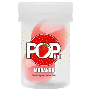 POP BALL BOLINHA LUBRIFICANTE MORANGO SENSUAL LOVE