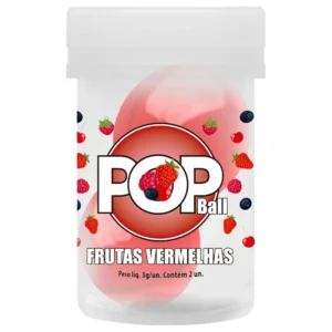 POP BALL BOLINHA LUBRIFICANTE FRUTAS VERMELHAS SENSUAL LOVE