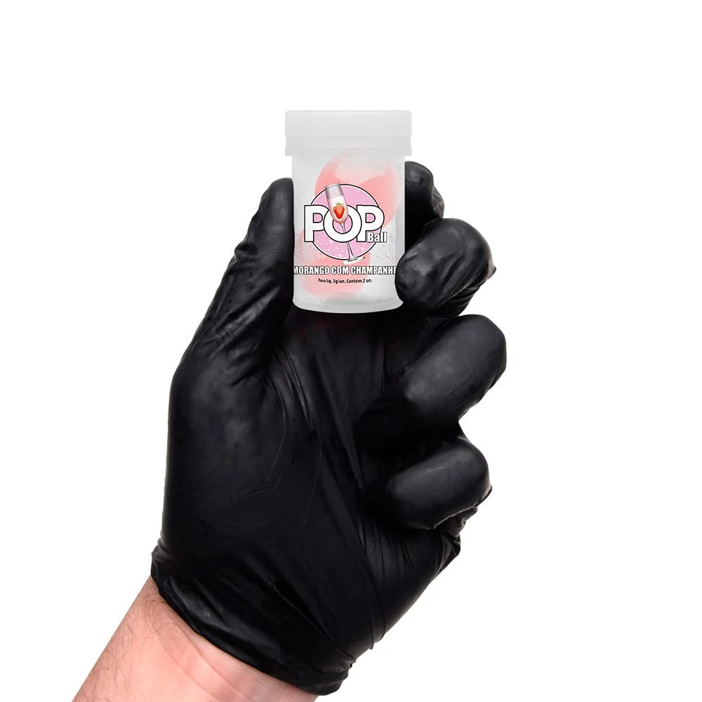 POP BALL BOLINHA LUBRIFICANTE MORANGO COM CHAMPANHE SENSUAL LOVE - Imagem 2